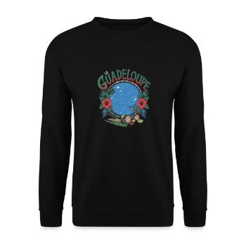 La Guadeloupe - Sweat-shirt Unisexe - noir - Devant - Alina (178cm) & Michal (187cm)