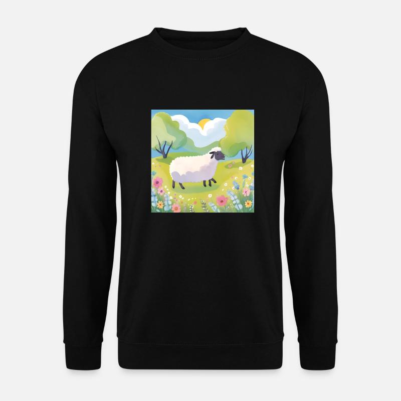 Schaf2 - Unisex Pullover - Schwarz