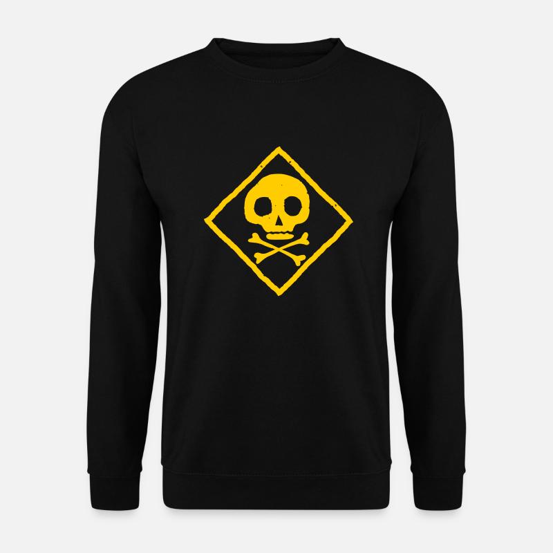skull and bones - Unisex Sweatshirt - black
