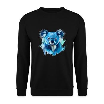 The koala, often mistakenly referred to as a bear - Unisex Sweatshirt - black - Front - Alina (178cm) & Michal (187cm)