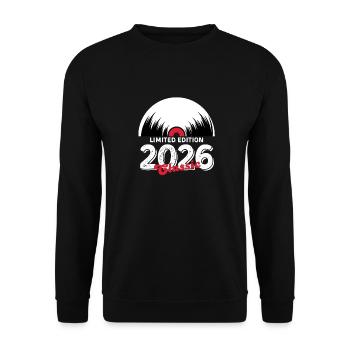 Limited edition 2026 Classic vinyle - Sweat-shirt Unisexe - noir - Devant - Alina (178cm) & Michal (187cm)