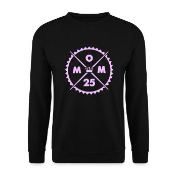 Mom 25 - Unisex Sweatshirt - black - Front - Alina (178cm) & Michal (187cm)