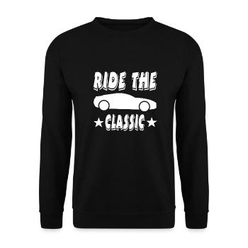 Voiture - Sweat-shirt Unisexe - noir - Devant - Alina (178cm) & Michal (187cm)