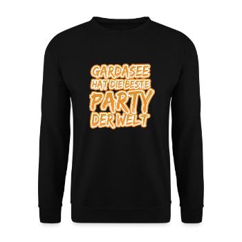 Lake Garda as Lake Garda - Unisex Sweatshirt - black - Front - Alina (178cm) & Michal (187cm)