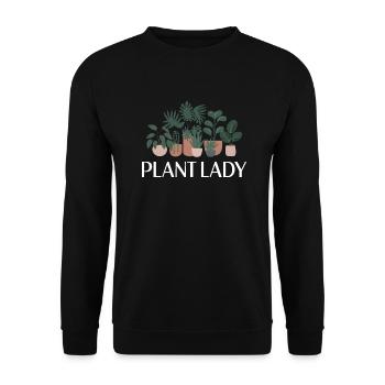 Plant Lady - Unisex Sweatshirt - black - Front - Alina (178cm) & Michal (187cm)