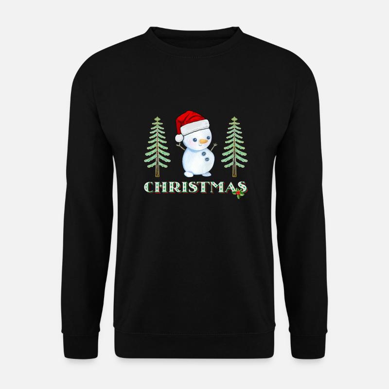 Snowman - Unisex Pullover - Schwarz