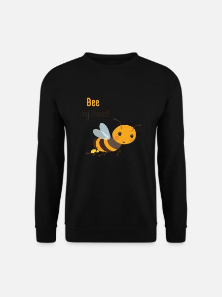 Süßes Bienen-Motiv – Bee my friend für Kinder - Unisex Pullover - Schwarz