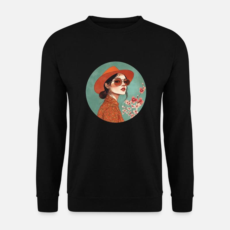 Stylish elegance: Timeless boho chic! - Unisex Sweatshirt - black