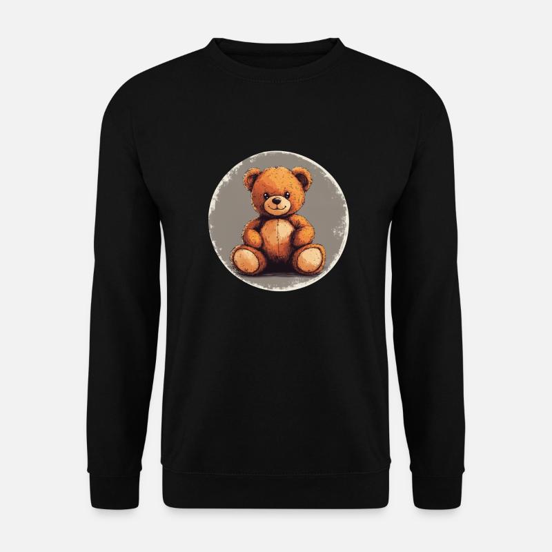 Classic Teddy: Liebevoll und zeitlos! - Unisex Pullover - Schwarz