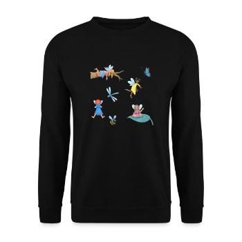 Sort elfique - Sweat-shirt Unisexe - noir - Devant - Alina (178cm) & Michal (187cm)