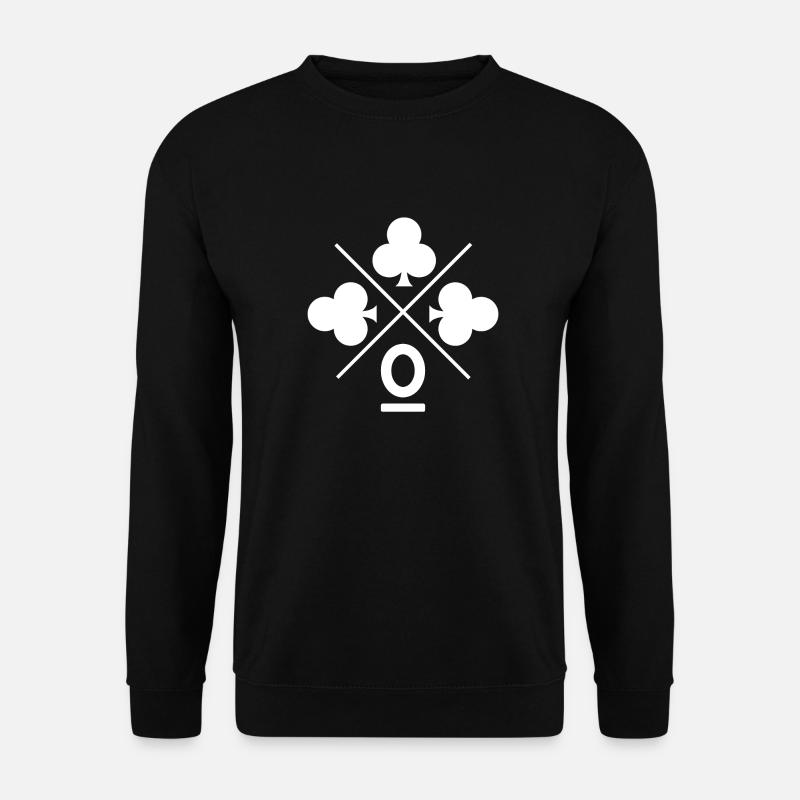 Letter o lucky clover - Unisex Sweatshirt - black