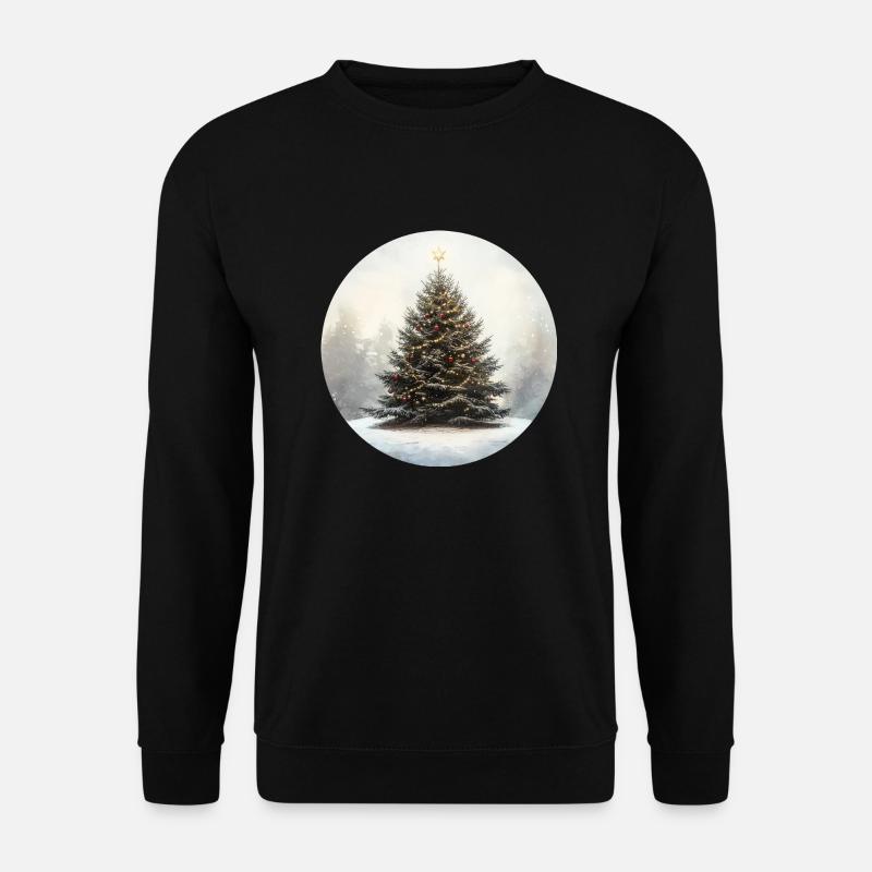 Weihnachtsbaum - Unisex Pullover - Schwarz