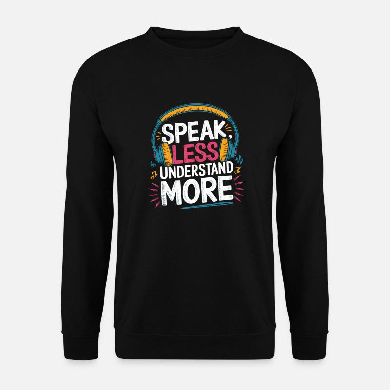 Harmonie in der Stille - Unisex Pullover - Schwarz