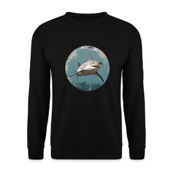 Le roi des mers : le chasseur silencieux ! - Sweat-shirt Unisexe - noir - Devant - Alina (178cm) & Michal (187cm)