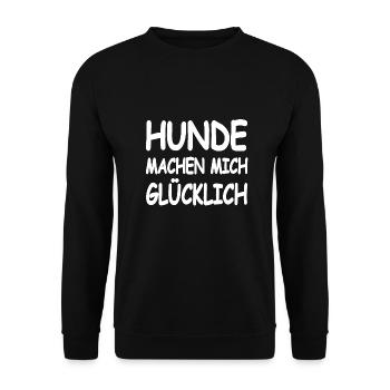 Hunde - Unisex Pullover - Schwarz - Vorne - Alina (178cm) & Michal (187cm)