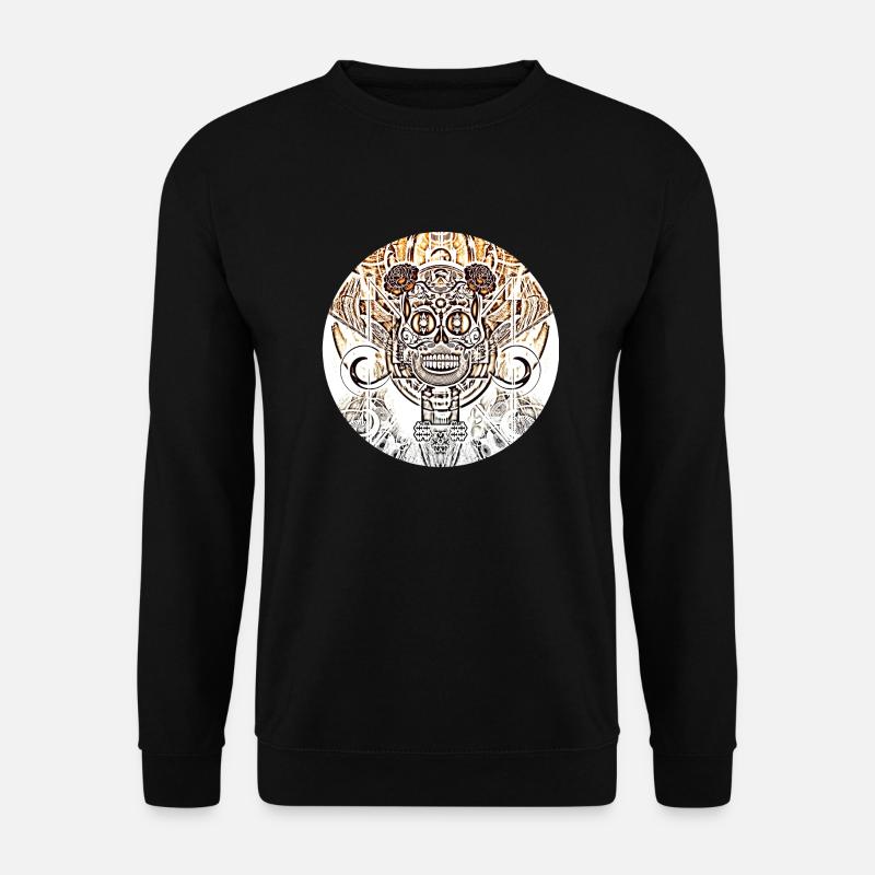 skull circle 3 - Unisex Sweatshirt - black