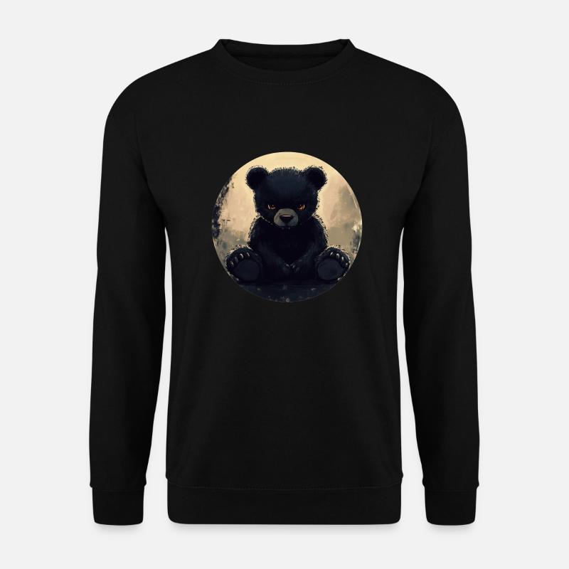 Dark Teddy: Mystical Aura - Unisex Sweatshirt - black