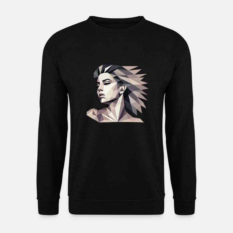 Design "Triangular reflect" - Unisex Pullover - Schwarz