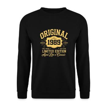 Original 1989 - Anniversaire 1989 Édition classique - Sweat-shirt Unisexe - noir - Devant - Alina (178cm) & Michal (187cm)