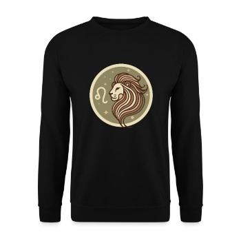 Design "Golden Majesty" - Unisex Pullover - Schwarz - Vorne - Alina (178cm) & Michal (187cm)
