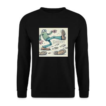 Driggel - Unisex Pullover - Schwarz - Vorne - Alina (178cm) & Michal (187cm)