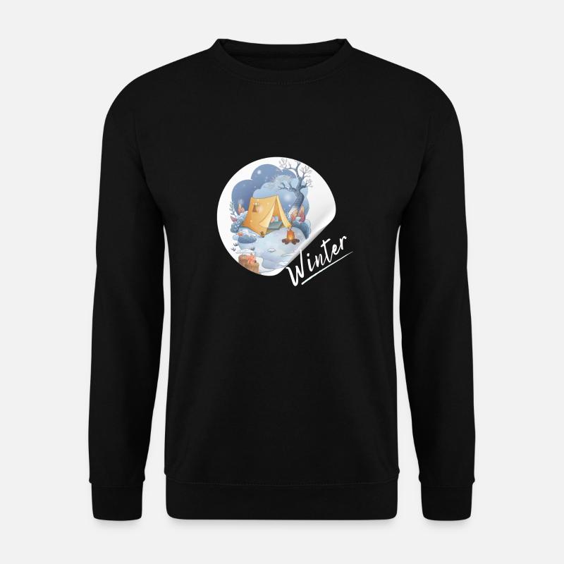 Winter Camp - Unisex Pullover - Schwarz