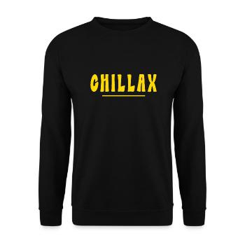 CHILL RLAX - Unisex Pullover - Schwarz - Vorne - Alina (178cm) & Michal (187cm)