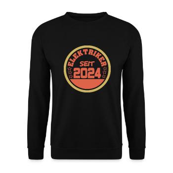 2024 - Unisex Sweatshirt - black - Front - Alina (178cm) & Michal (187cm)