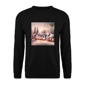 christmas noel - Sweat-shirt Unisexe - noir - Devant - Alina (178cm) & Michal (187cm)