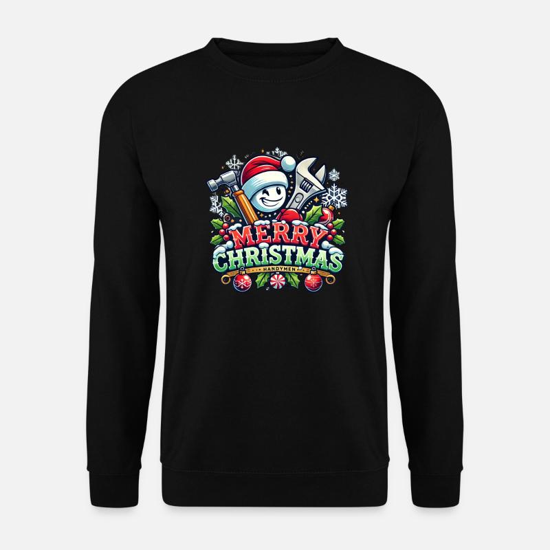 Handyman Christmas Handwerker - Unisex Pullover - Schwarz