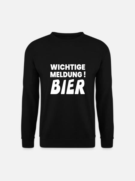 Bier - Unisex Pullover - Schwarz