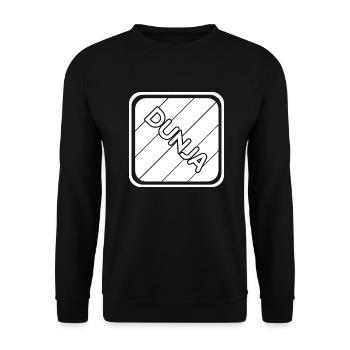 Dunja - Unisex Sweatshirt - black - Front - Alina (178cm) & Michal (187cm)