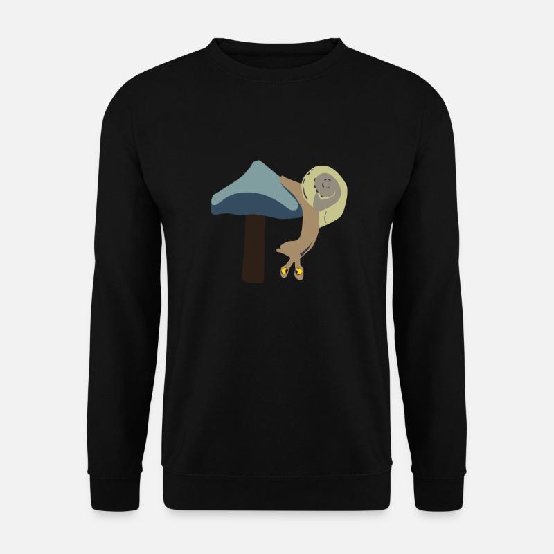Snail upside down - Unisex Sweatshirt - black