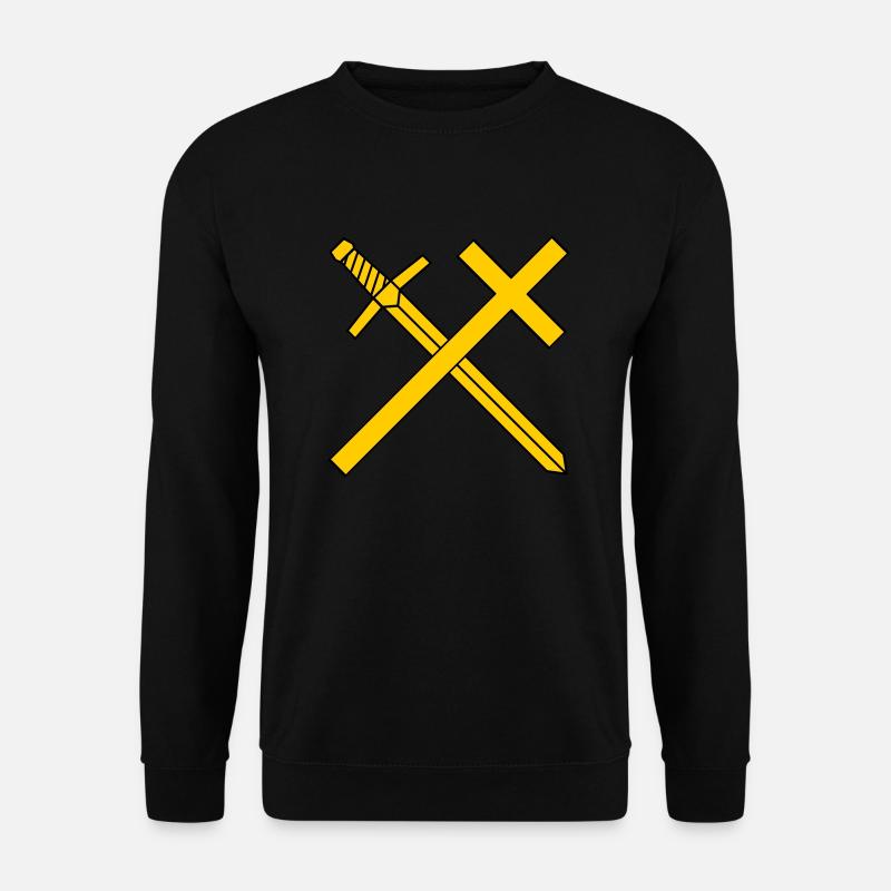 Croix et épée - Sweat-shirt Unisexe - noir