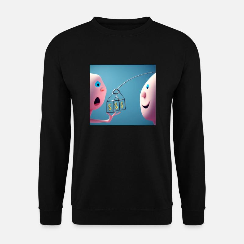 Autistic Art - Beziehung - Unisex Pullover - Schwarz
