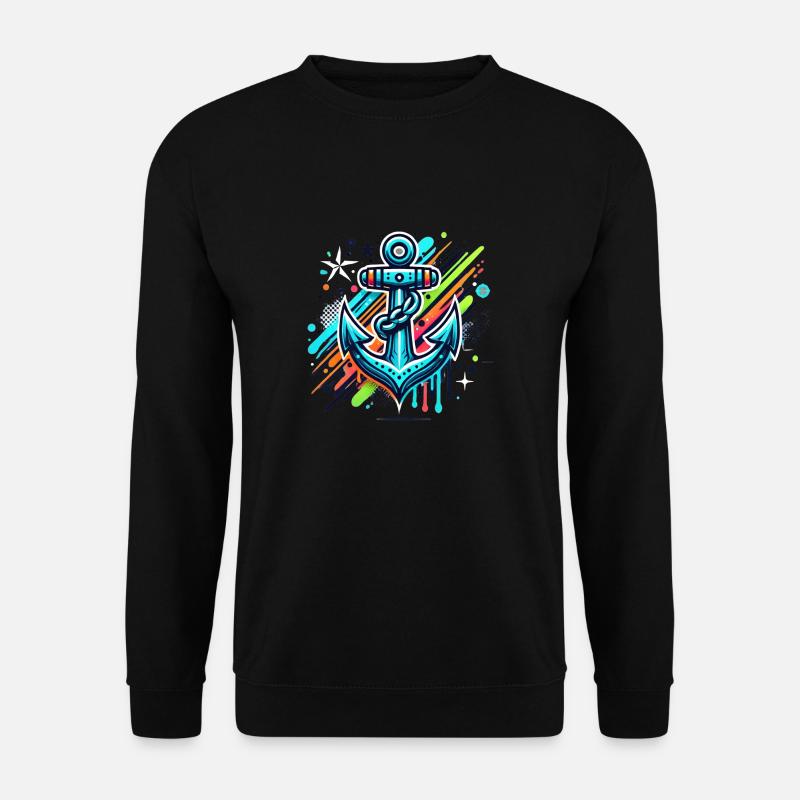 Anker Kapitän - Unisex Pullover - Schwarz