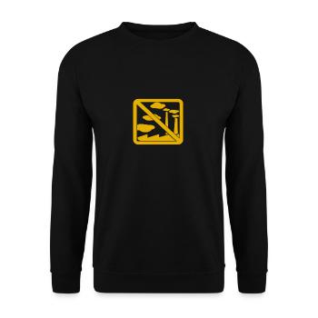 INTERD FACTORY 1 - Unisex Sweatshirt - black - Front - Alina (178cm) & Michal (187cm)