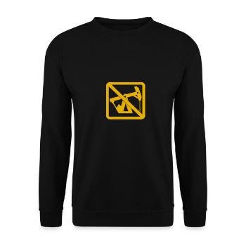 INTERD BENZIN - Unisex Pullover - Schwarz - Vorne - Alina (178cm) & Michal (187cm)