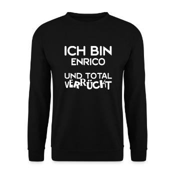 Enrico - Unisex Pullover - Schwarz - Vorne - Alina (178cm) & Michal (187cm)