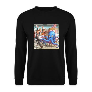 6juin 1733138974317 - Sweat-shirt Unisexe - noir - Devant - Alina (178cm) & Michal (187cm)