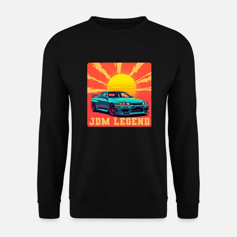 JDM Legend Sonnenaufgang - Unisex Pullover - Schwarz