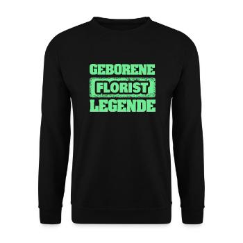 Beruf Florist - Unisex Pullover - Schwarz - Vorne - Alina (178cm) & Michal (187cm)