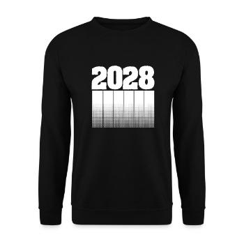 2028 - Unisex Sweatshirt - black - Front - Alina (178cm) & Michal (187cm)