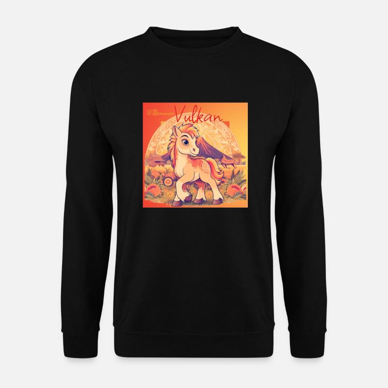 Vulkan ist da ! - Unisex Pullover - Schwarz