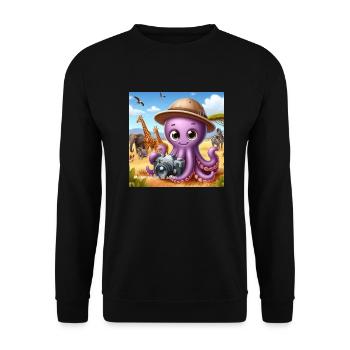 OIG1 1732444053275 - Sweat-shirt Unisexe - noir - Devant - Alina (178cm) & Michal (187cm)