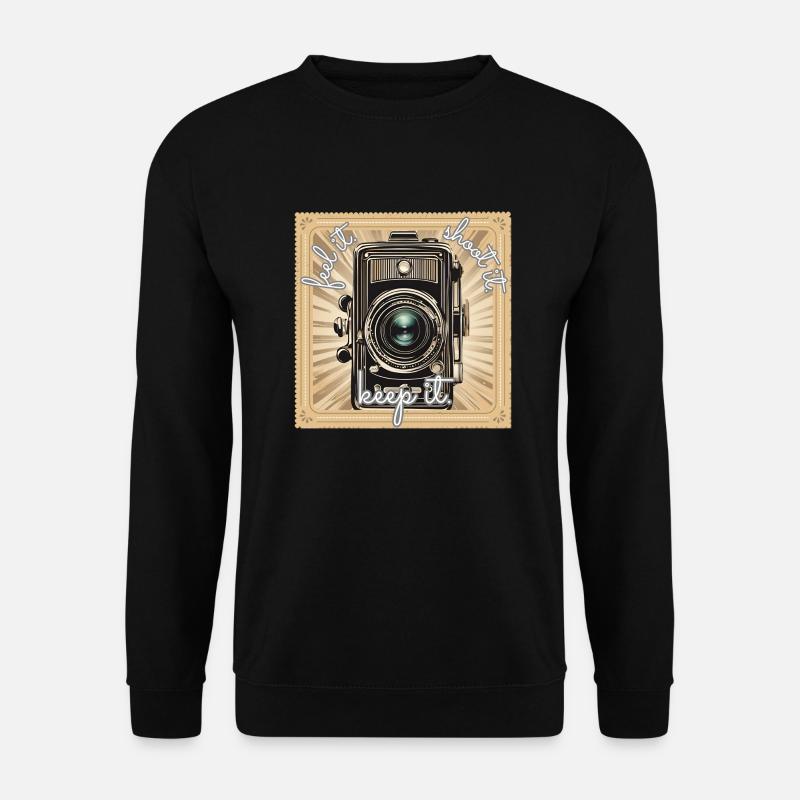 camera - kamera - memories - retro - Unisex Pullover - Schwarz