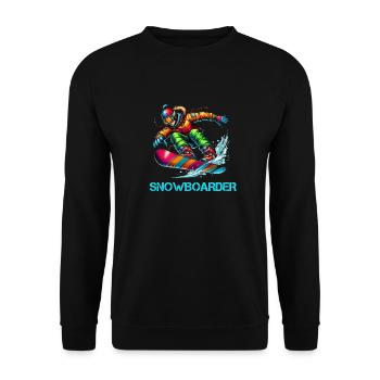 Snowboarder - Unisex Pullover - Schwarz - Vorne - Alina (178cm) & Michal (187cm)