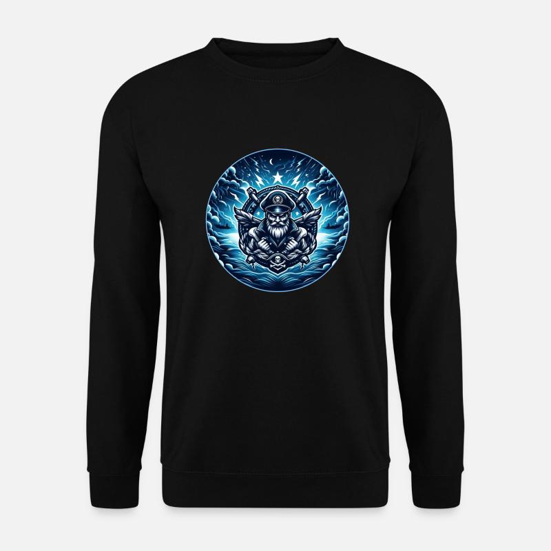 Kapitän im Sturm Logo - Unisex Pullover - Schwarz
