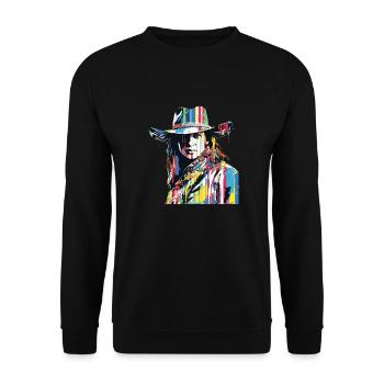 American Woman Western Country Tradition Culture - Unisex Sweatshirt - black - Front - Alina (178cm) & Michal (187cm)