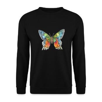 Papillon - Sweat-shirt Unisexe - noir - Devant - Alina (178cm) & Michal (187cm)